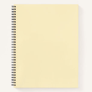 Pale Buttercup Yellow Solid Colour Notebook