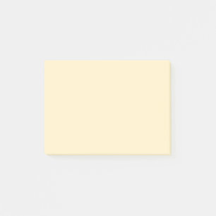 Pale Buttercup Yellow Solid Colour Post-it Notes