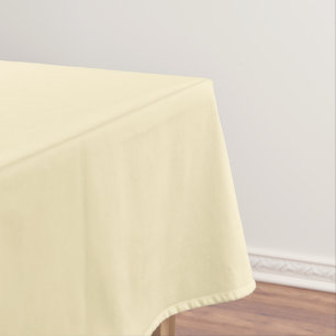 Pale Buttercup Yellow Solid Colour Tablecloth