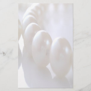 Pale Classic Pearls Wedding Stationery