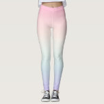 Pale colorful gradient background leggings<br><div class="desc">Soft gradient background.</div>