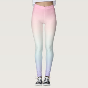 Pale colorful gradient background leggings