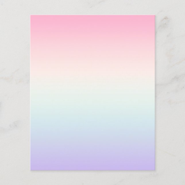 Pale colourful gradient background (Front)