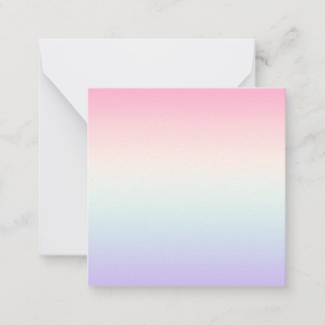 Pale colourful gradient background card (Front)