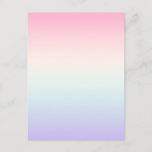 Pale colourful gradient background postcard