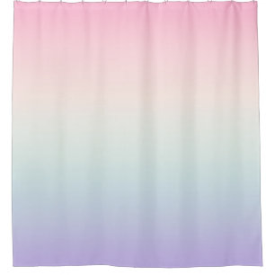 Pale colourful gradient background shower curtain