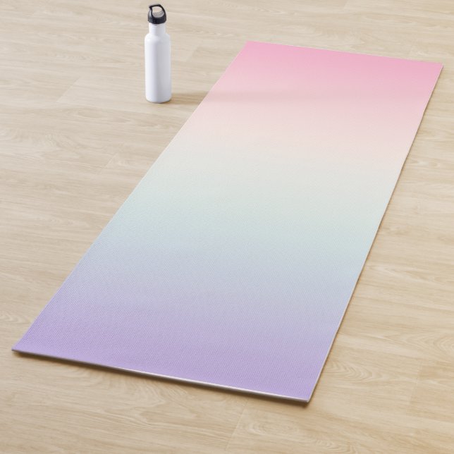 Pale colourful gradient background yoga mat (In Situ)