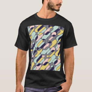 Pale Colours Geometric: Retro Pattern T-Shirt