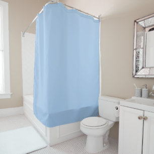 Pale Cornflower Blue Solid Color Shower Curtain