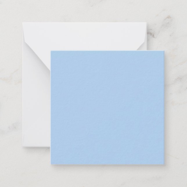 Pale Cornflower Blue Solid Colour Card (Front)