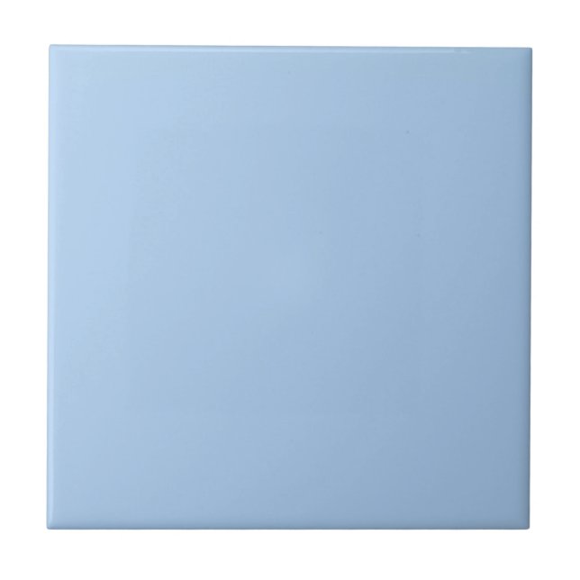 Pale Cornflower Blue Solid Colour Ceramic Tile (Front)