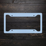 Pale Cornflower Blue Solid Colour Licence Plate Frame<br><div class="desc">Pale Cornflower Blue Solid Colour</div>