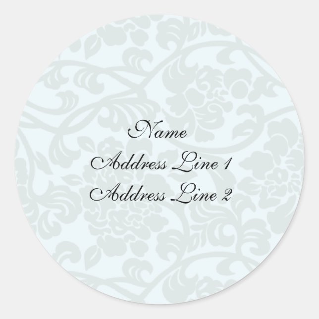 Pale Damask Address Labels (Front)