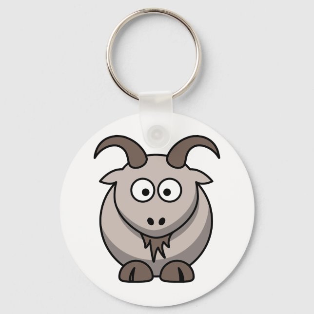 Pale goat key ring (Front)
