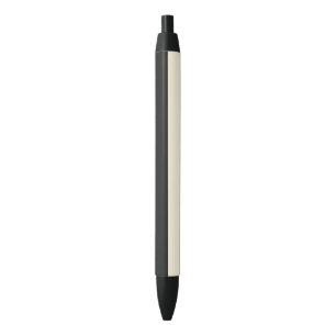 Pale Gold and Black Simple Extra Wide Stripes Ink Pen