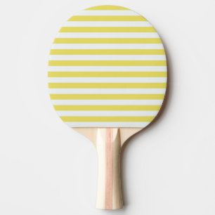 Pale Gold and White Stripes by Shirley Taylor Ping Pong Paddle