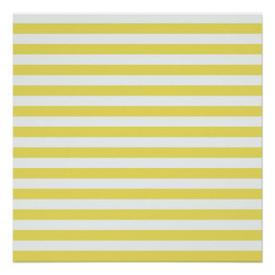Pale Gold And White Stripes by Shirley Taylor Poster