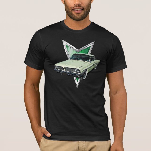 Pale green 1961 Pontiac Ventura in frontal3/4 view T-Shirt (Front)