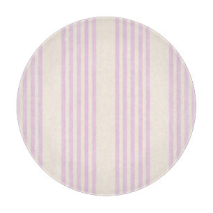 Pale green and beige five stripes pattern cutting board