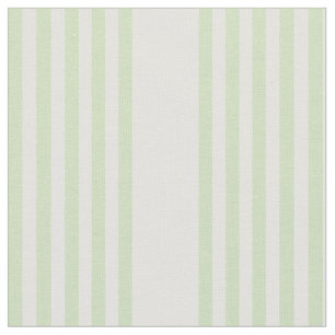 Pale green and beige five stripes pattern fabric