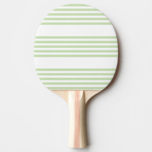 Pale green and beige five stripes pattern ping pon pong paddle