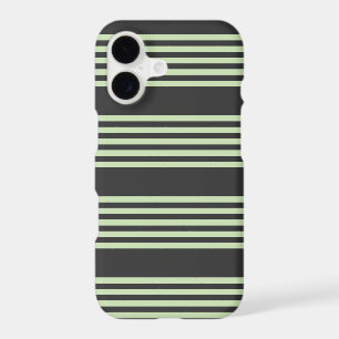 Pale green and charcoal five stripes pattern