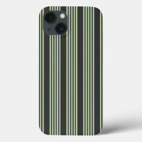 Pale green and charcoal five stripes pattern