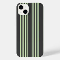 Pale green and charcoal five stripes pattern