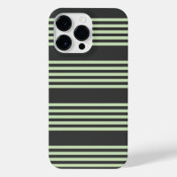 Pale green and charcoal five stripes pattern