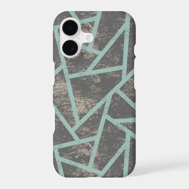 Pale green and gray mosaic pattern (Back)