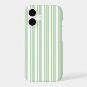 Pale green and white candy stripes