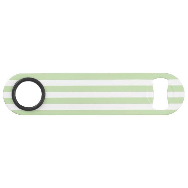 Pale green and white candy stripes (Back Horizontal)