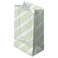 Pale green and white five stripes pattern