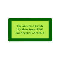 Pale green border