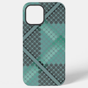 Pale green circle or balls texture, forming square iPhone 12 pro max case