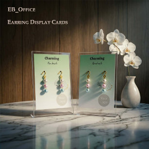 Pale Green Colours, Pretty Girl Face Earring Cards