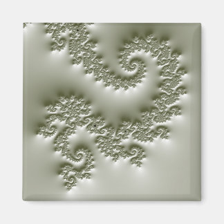 Pale green fractal magnet