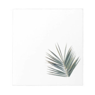 Pale green leaf notepad