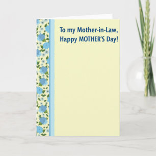 Pale Green Mothers Day Card
