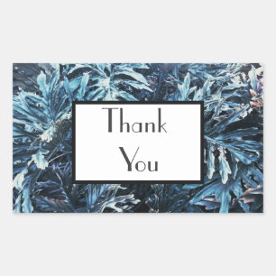 Pale Green Palm Thank You Wedding Gift Sticker