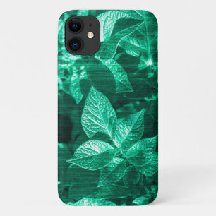 Pale Green Potato Plant Leaves iPhone 11 Case