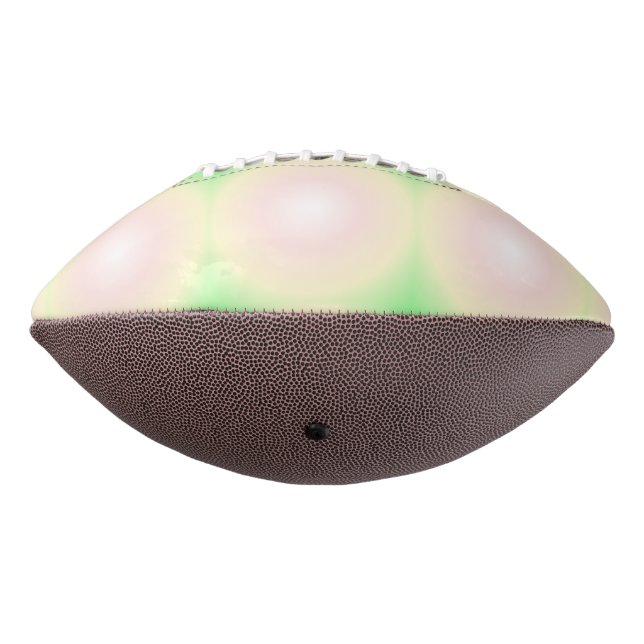 Pale Green Rose White 3D Optical Gradient Pattern Football (Rotated 270)