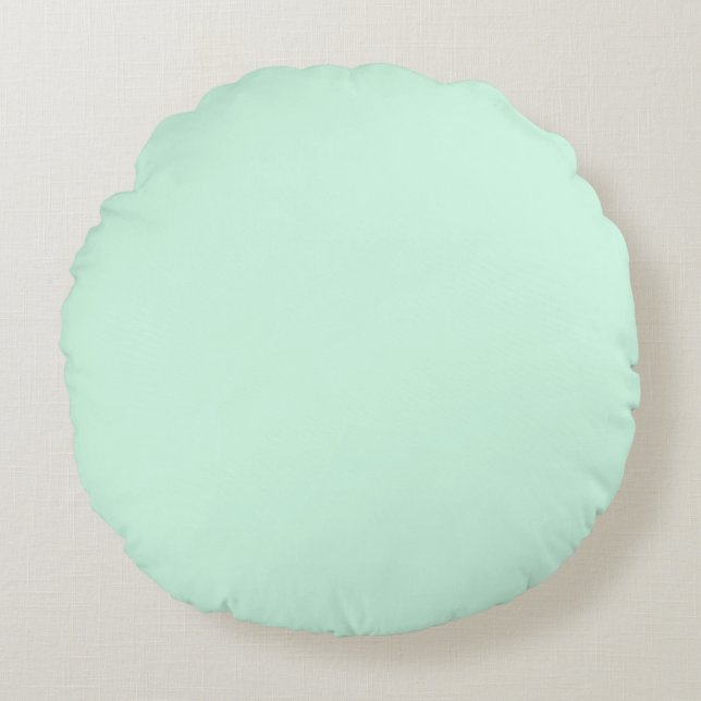 Pale Green Round Cushion (Front)