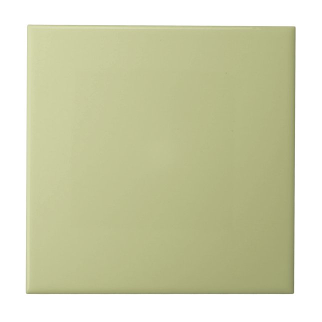 Pale Green Solid Colour Ceramic Tile (Front)