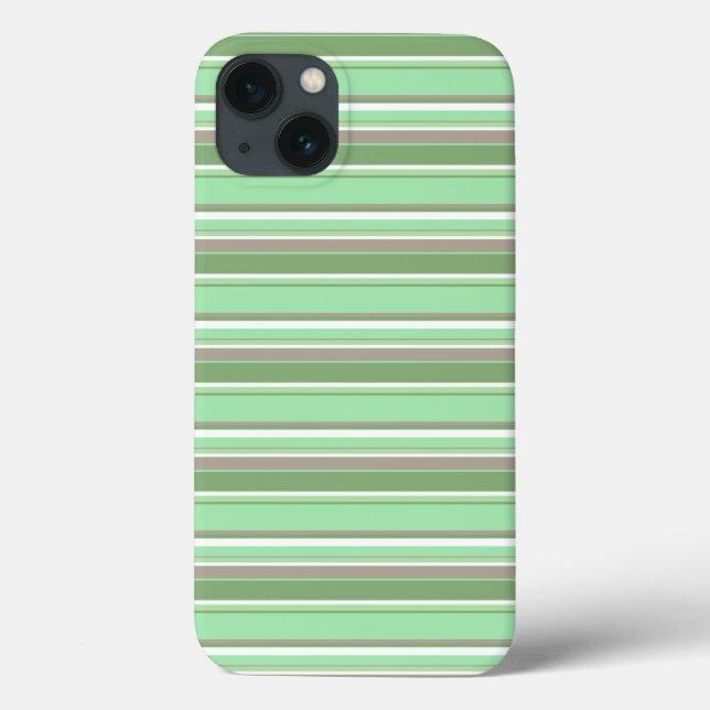 Pale green stripes Case-Mate iPhone case (Back)