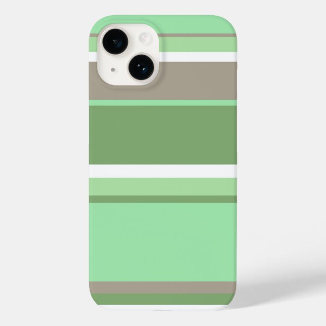 Pale green stripes Case-Mate iPhone case (Back)