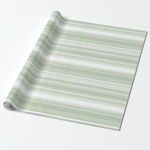 Pale green stripes wrapping paper