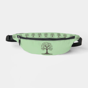 🌳 Pale Green Tree of Life Fanny Pack - Travel