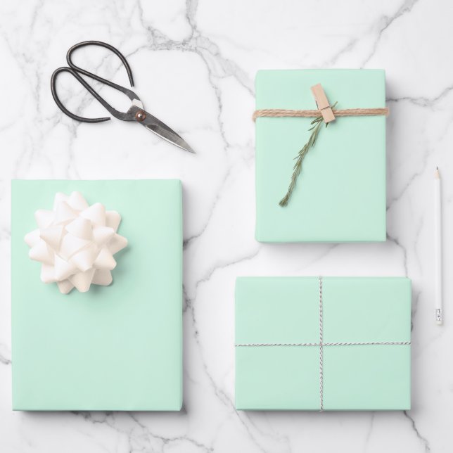 Pale Green Wrapping Paper Sheet (Front)