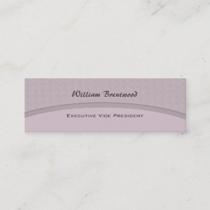Pale Grey curve Mini Business Card